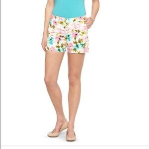 Merona midi length floral shorts